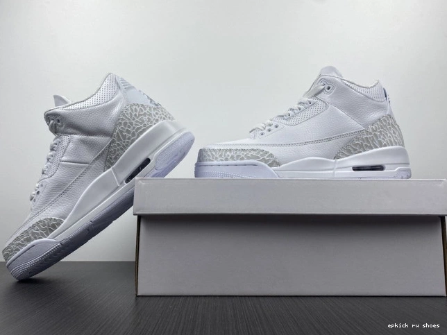 Rep White' Retro Jordan 3 PS 'Triple Air 429487-111 0707